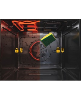 Juoda imontuojama orkaite su pirolize Whirlpool AKZ9S 8270 FB