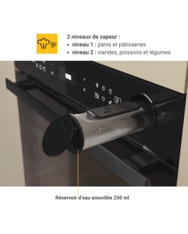 Juoda imontuojama orkaite su pirolize Whirlpool AKZ9S 8270 FB