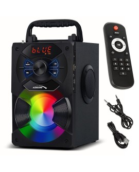 Głośnik przenośny bluetooth Audiocore, radio FM, wejście kart SD/MMC, AUX, USB, pilot, AC730