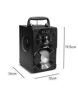 Głośnik przenośny bluetooth Audiocore, radio FM, wejście kart SD/MMC, AUX, USB, pilot, AC730