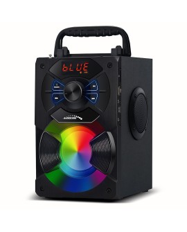 Głośnik przenośny bluetooth Audiocore, radio FM, wejście kart SD/MMC, AUX, USB, pilot, AC730