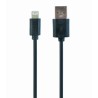 Kabel GEMBIRD CC-USB2-AMLM-1M (USB 2.0 M - Lightning M 1m kolor czarny)