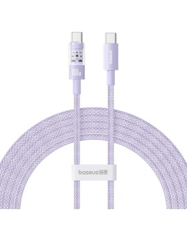 Kabel Baseus Gem Typ C-Typc C 100W 2m (fioletowy)