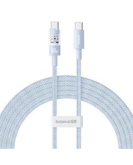 Kabel Baseus Gem Typ C-Typ C 100W 2m (niebieski)