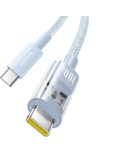 Kabel Baseus Gem Typ C-Typ C 100W 2m (niebieski)