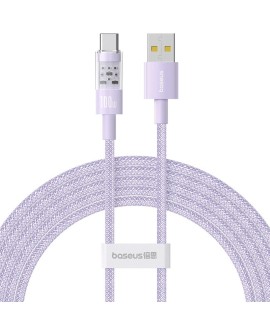 Kabel Baseus Gem USB-USB C 100W 2m (fioletowy)