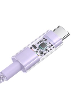Kabel Baseus Gem USB-USB C 100W 2m (fioletowy)