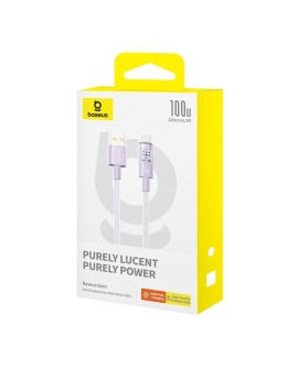 Kabel Baseus Gem USB-USB C 100W 2m (fioletowy)