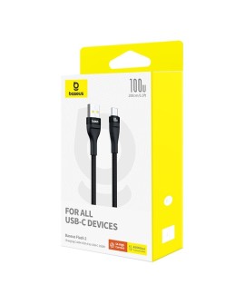 Kabel Baseus Flash 2 USB-USB C 100w 2m (czarny)