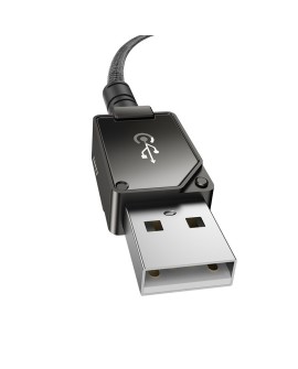 Kabel Baseus Unbreakable USB-IP 2.4A 1m (czarny)