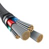 Kabel Baseus Unbreakable USB-IP 2.4A 1m (czarny)