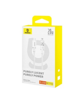 Kabel Baseus Gem USB C-IP 20W 1m (biały)