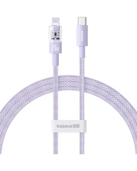 Kabel Baseus Gem USB C-IP 20W 1m (fioletowy)
