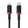 Kabel Baseus Dura Typ C 20W 2m (czerwono-czarny)