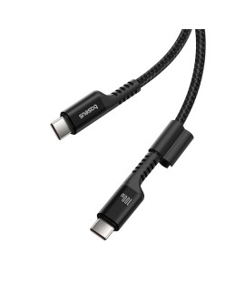 Kabel Baseus Fish-Eye Typ C-Typ C 100W 1m (czarny)