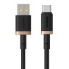 Kabel Baseus Dura USB-Typ C 60W 2m (czarno-złoty)