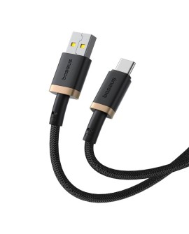 Kabel Baseus Dura USB-Typ C 60W 2m (czarno-złoty)
