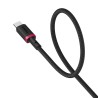 Kabel Baseus Dura USB-Typ C 60W 1m (czerwono-czarny)