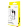 Kabel Baseus Dura USB-Typ C 60W 1m (czerwono-czarny)