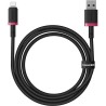 Kabel Baseus Dura 2.4A 1m (czerwono-czarny)