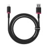 Kabel Baseus Dura 2.4A 1m (czerwono-czarny)