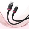 Kabel Baseus Dura 2.4A 1m (czerwono-czarny)