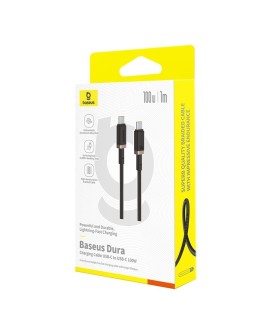 Kabel Baseus Dura Typ C-Typ C 100W 1m czarno-złoty