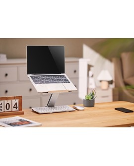 GEMBIRD SKŁADANA PODSTAWKA POD NOTEBOOKA 15,6" SREBRNA