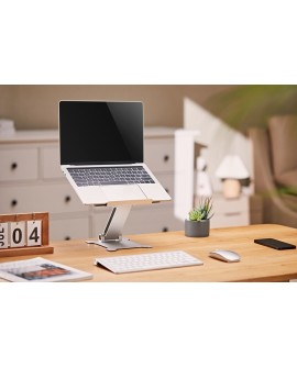 GEMBIRD SKŁADANA PODSTAWKA POD NOTEBOOKA 15,6" SREBRNA