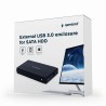 Kieszeń GEMBIRD EE3-U3S-3 (3.5" USB 3.0 Aluminium kolor czarny)