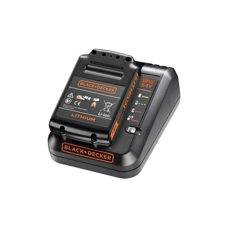 BLACK+DECKER AKUMULATOR 18V 2,0Ah + ŁADOWARKA 12A