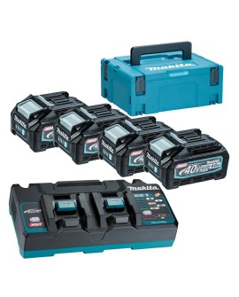 MAKITA ZESTAW ZASILAJĄCY 40V 4x4,0Ah XGT (BL4040x4+DC40RB) (UN3480)