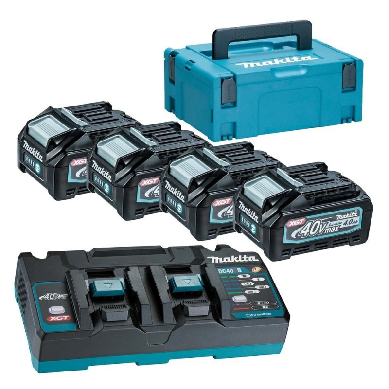 MAKITA ZESTAW ZASILAJĄCY 40V 4x4,0Ah XGT (BL4040x4+DC40RB) (UN3480)