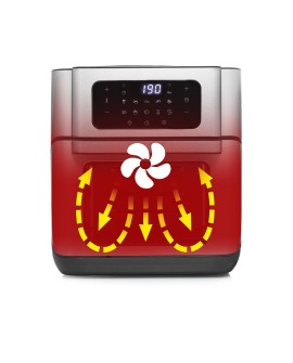 Princess 182065 Pojedyńczy 10 l Autonomiczny 1500 W Frytkownica na gorące powietrze Srebrny