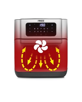 Princess 182065 Pojedyńczy 10 l Autonomiczny 1500 W Frytkownica na gorące powietrze Srebrny
