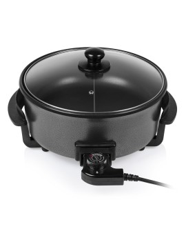 Tristar | Wielofunkcyjna patelnia grillowa XL | PZ-9135 | Średnica 30 cm | Grill | 1500 W | Pokrywka w zestawie | Uchwyt stały |