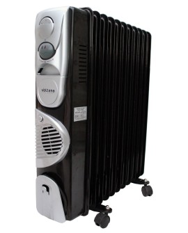 VOLTENO GRZEJNIK OLEJOWY 11-ŻEBEREK TURBO+TIMER CZARNY 2500W+400W
