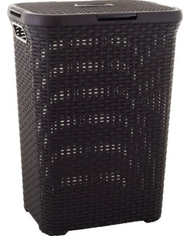 Kosz CURVER Natural Style 189206 (60l 1 komora kolor ciemnobrązowy)