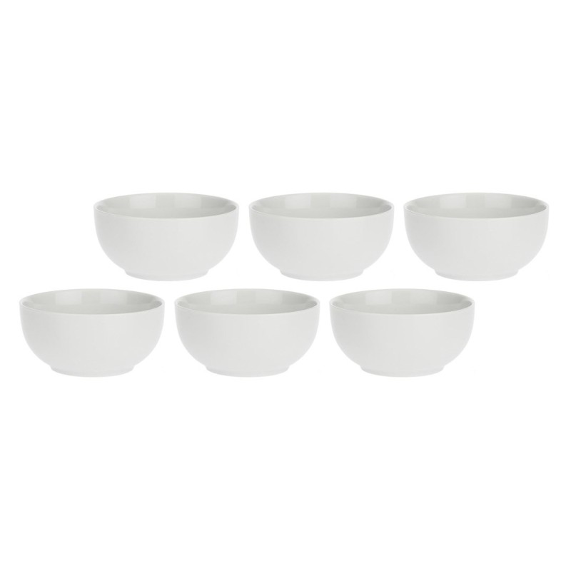 Zestaw 6 okrągłych misek Terrine - Biały, 11.5 cm