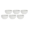 Zestaw 6 okrągłych misek Terrine - Biały, 11.5 cm