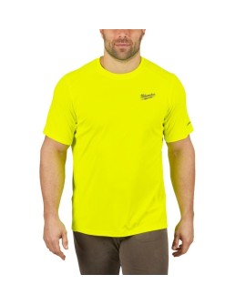 MILWAUKEE KOSZULKA ROBOCZA Z KRÓTKIM RĘKAWEM LEKKA - ŻÓŁTA WWSSYL-XXL