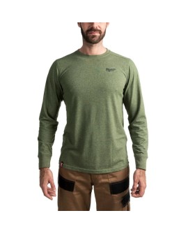 MILWAUKEE T-SHIRT Z DŁUGIM RĘKAWEM - ZIELONY HTLSGN-XL
