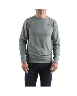 MILWAUKEE T-SHIRT Z DŁUGIM RĘKAWEM - SZARY HTLSGR-S