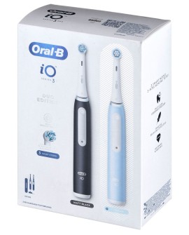 Braun Oral-B szczoteczka elektryczna iO 3 zestaw DUO BLACK & BLUE