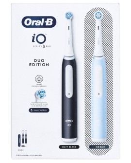 Braun Oral-B szczoteczka elektryczna iO 3 zestaw DUO BLACK & BLUE