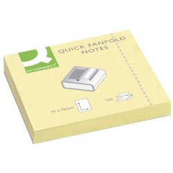 Karteczki samoprzylepne 76x76mm Q-CONNECT Z-Notes jasno żółte 100kart