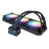 Alphacool Pro Aurora 420 CPU AIO Procesor Zestaw do chłodzenia płynami 14 cm Czarny, Biały