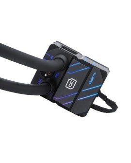 Alphacool Pro Aurora 420 CPU AIO Procesor Zestaw do chłodzenia płynami 14 cm Czarny, Biały