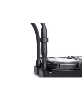 Alphacool Pro Aurora 420 CPU AIO Procesor Zestaw do chłodzenia płynami 14 cm Czarny, Biały