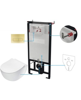 Zestaw WC podtynkowy 6 w 1